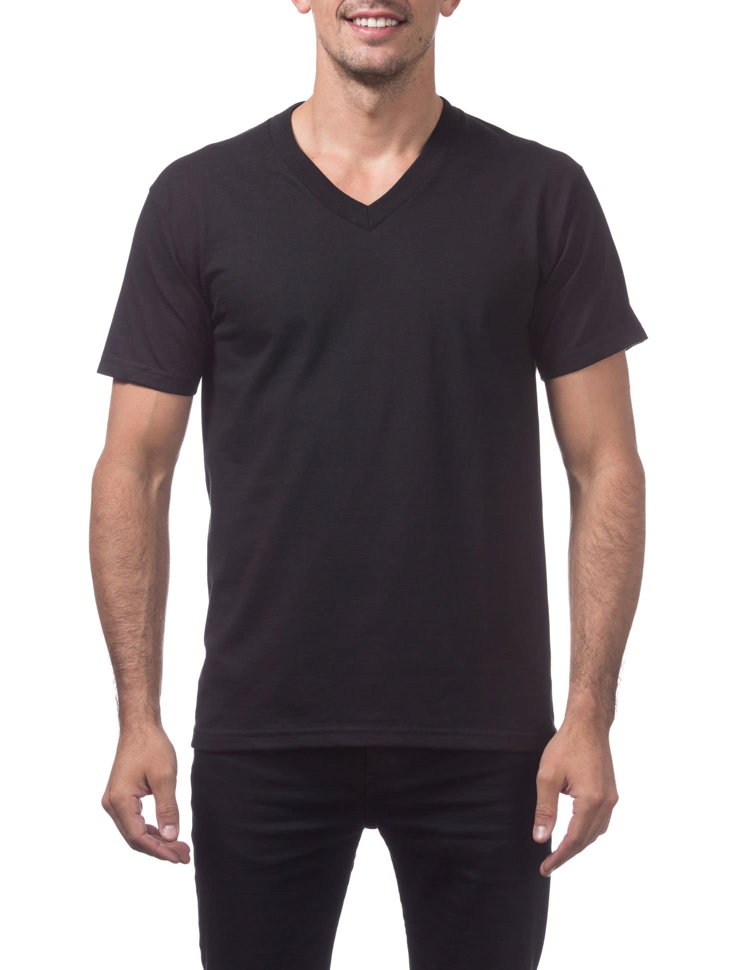 Pro Club Men's Heavyweight V-Neck T-Shirt