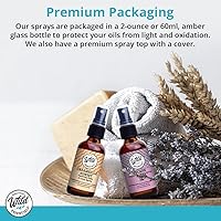 Vista 4 de Wild Essentials - Aerosol de aceites esenciales totalmente naturales, 2 onzas, 2 onzas, hamamelis orgánico, aromaterapia, fabricado en Estados Unidos