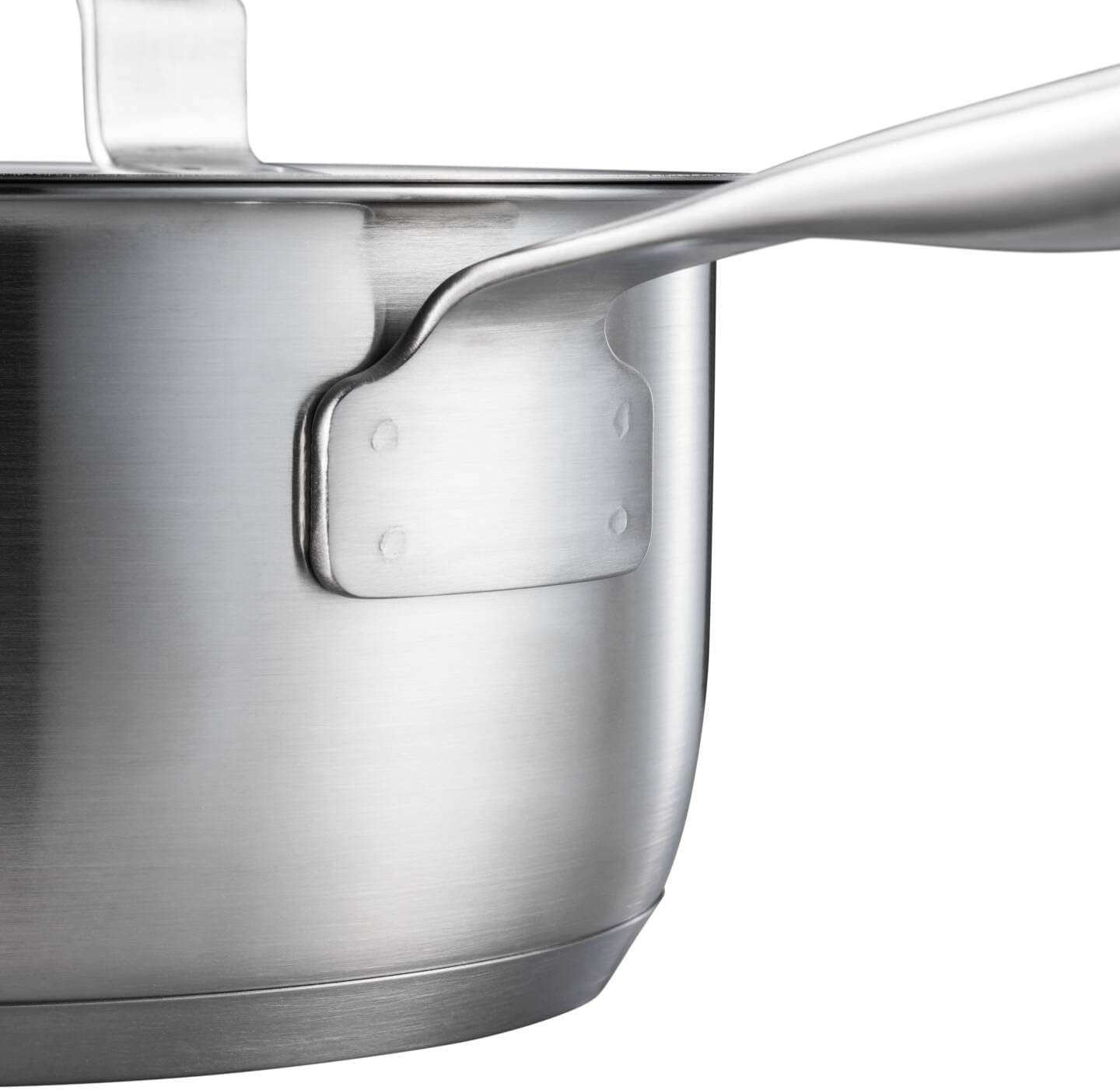 Fiskars 1064750 Saucepan with Handle, 1.5 L, Uncoated Saucepan, Suitable for All Cookers, Recycled Stainless Steel, Silver, 1064750