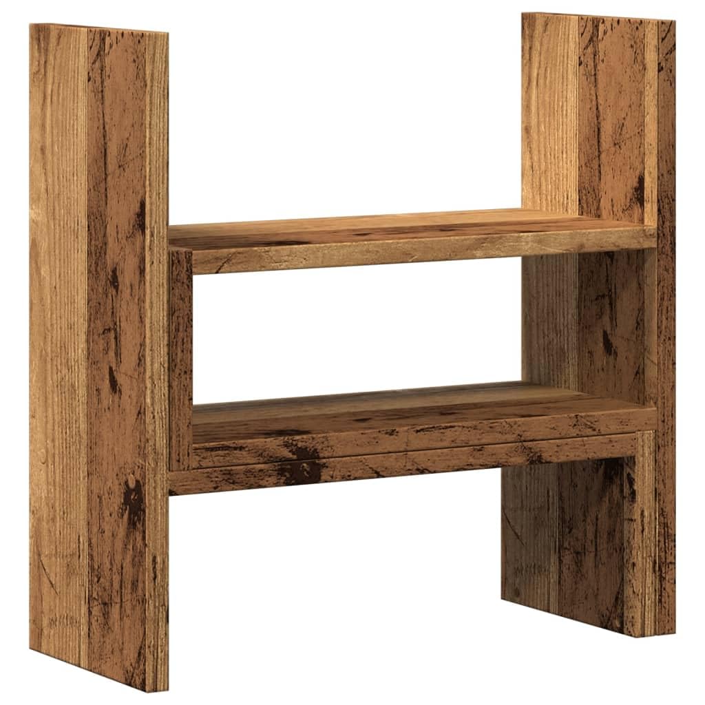 Organizer Scrivania Legno Antico 40x17x41 cm in Truciolato,Organizer da Scrivania,Portaoggetti da Scrivania,Organizer da Scrivania-854767