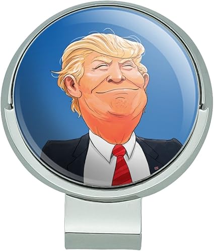 Review GRAPHICS & MORE Happy Donald Trump Make America Great Golf Hat Clip with Magnetic Ball Marker