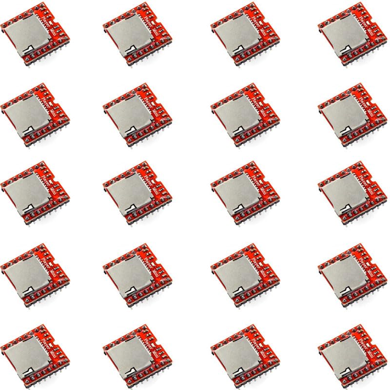 20 mini lecteurs MP3 rouges pour l'école sans écran distractif