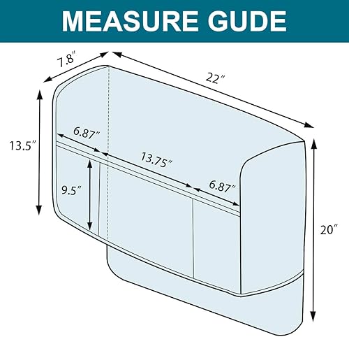 Miniatura 2 de KPPKOU Fundas impermeables para reposabrazos para sillas reclinables y sofás, fundas antideslizantes con bolsillo lateral, protector de brazo para