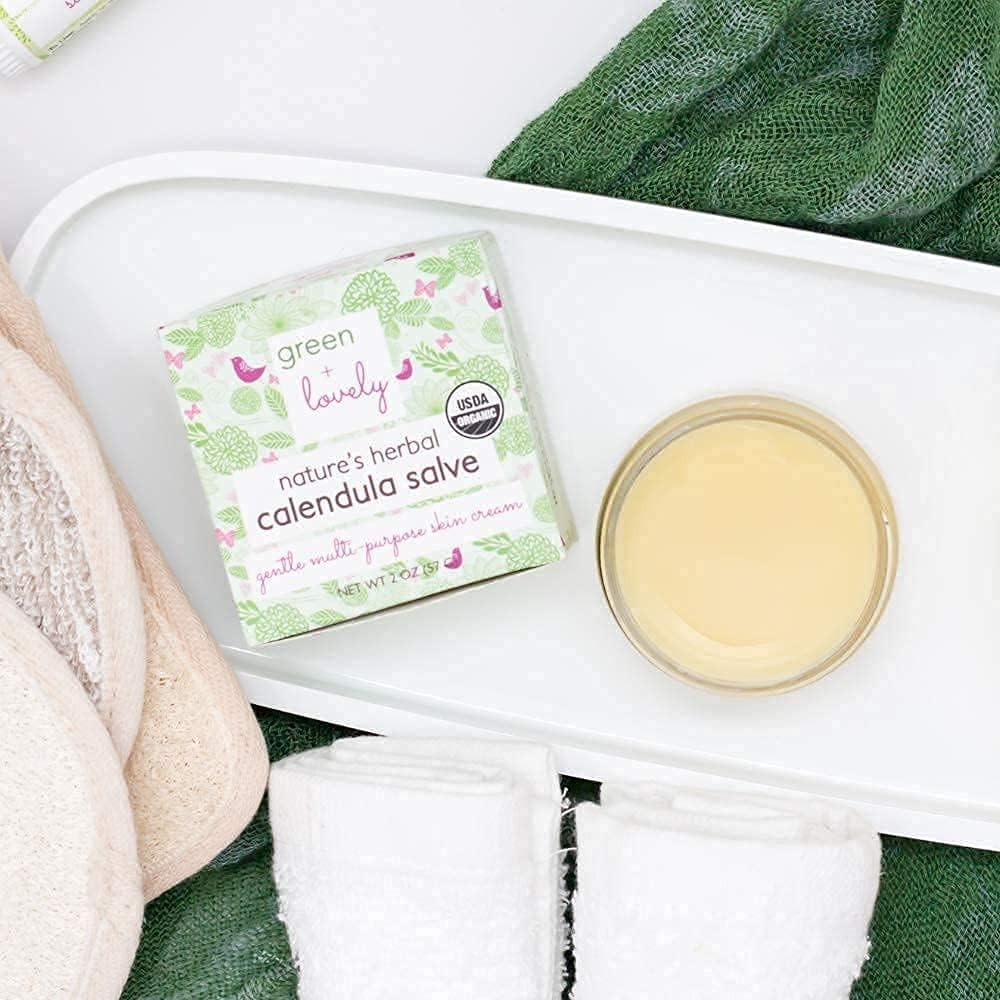 (Unscented) - Nature's Herbal Calendula Salve, Multipurpose Skin Ointment. Skin Cream. (Unscented)