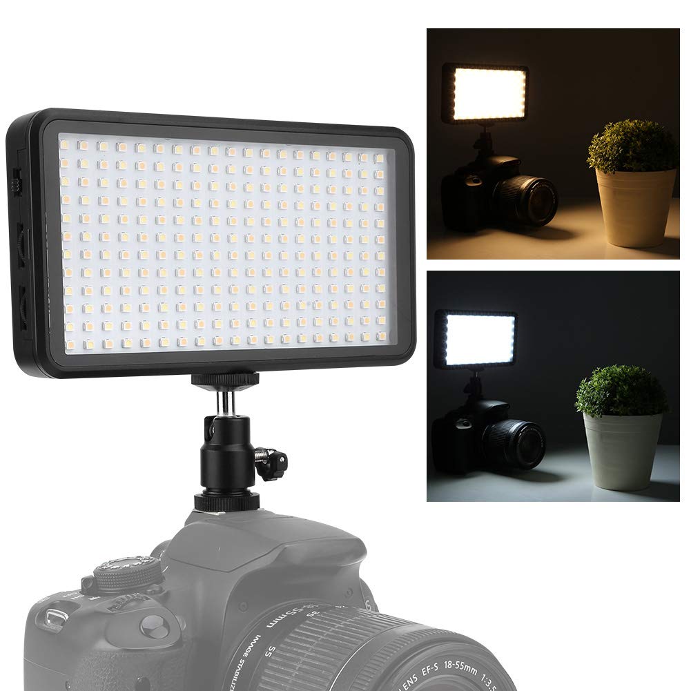 Archuu Pannello Luminoso a LED, 3200K/6000K Pannello Luminoso a LED Videocamera DSLR Luce Video 228 Perline LED di Alta qualità Foro per Vite da 1/4 di Pollice per Still Life/Ritratto/Riprese Video