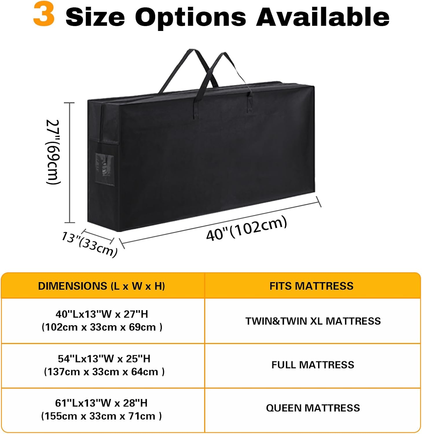 Folding Mattress Bag, Tri Fold Mattress Storage Bag, Mattress Carry Case