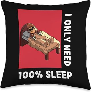 I Only Need Sleep Cute Kawaii Sloth Sleeping Japanese Anime Throw Pillow