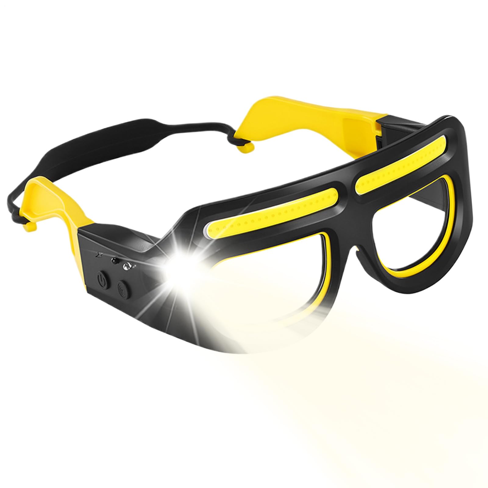 Accesorio de camping recargable con 5 modos luz frontal y sensor movimiento 8
