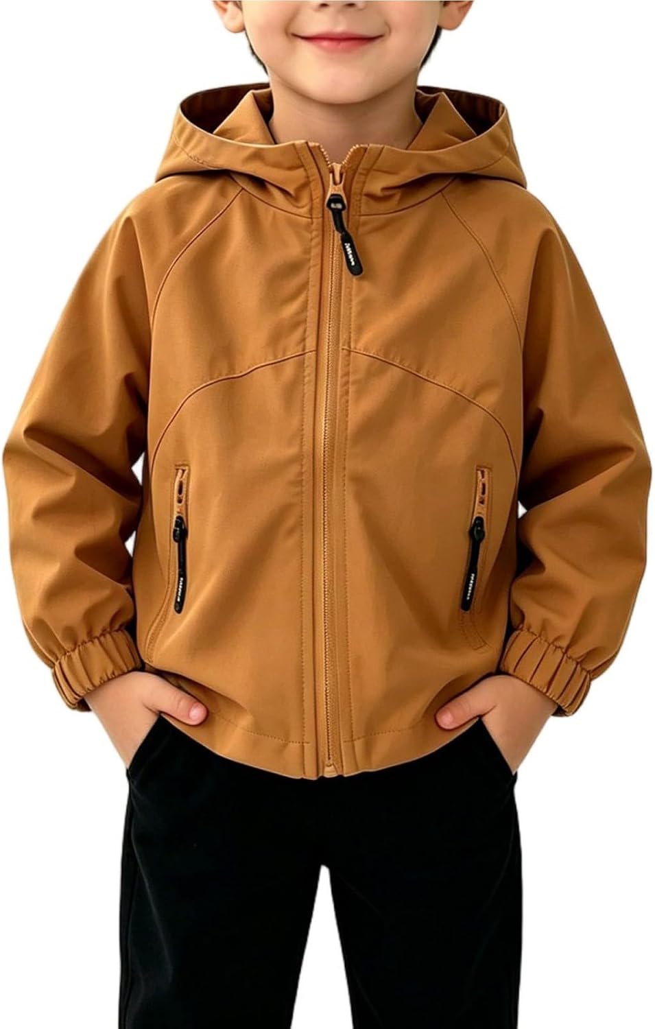 Kids Boys Rain Jacket Spring Fall Warm Raincoats Windbreaker Hooded Jackets
