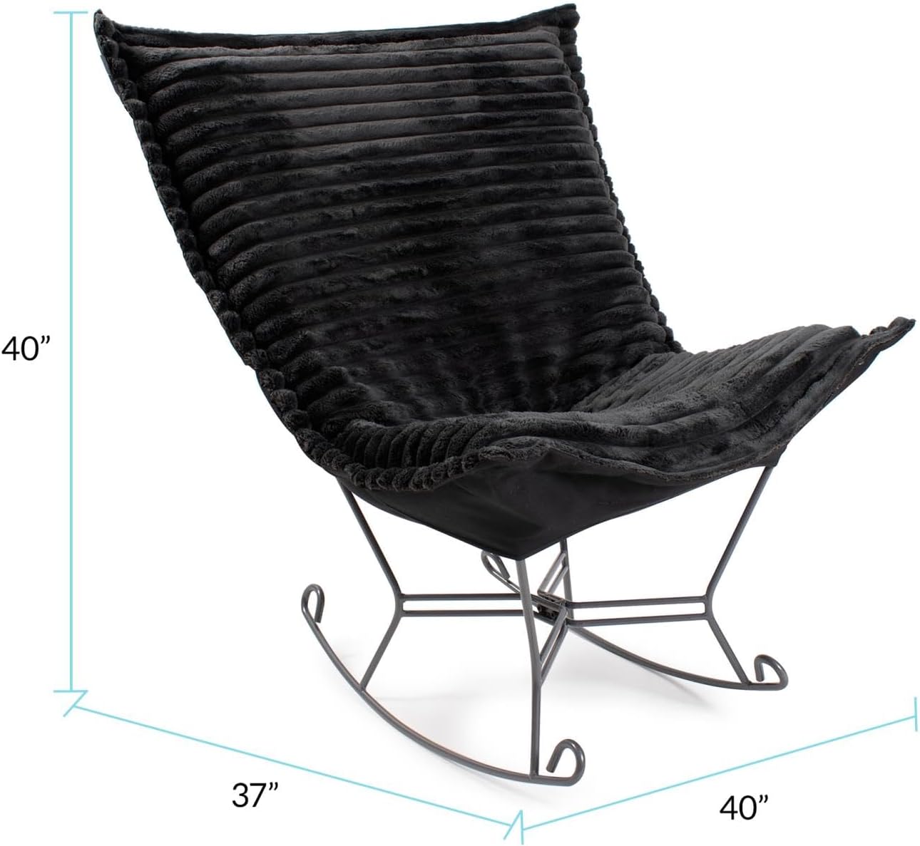Howard Elliott Collection Puff Rocker Shar Pei Black/Black