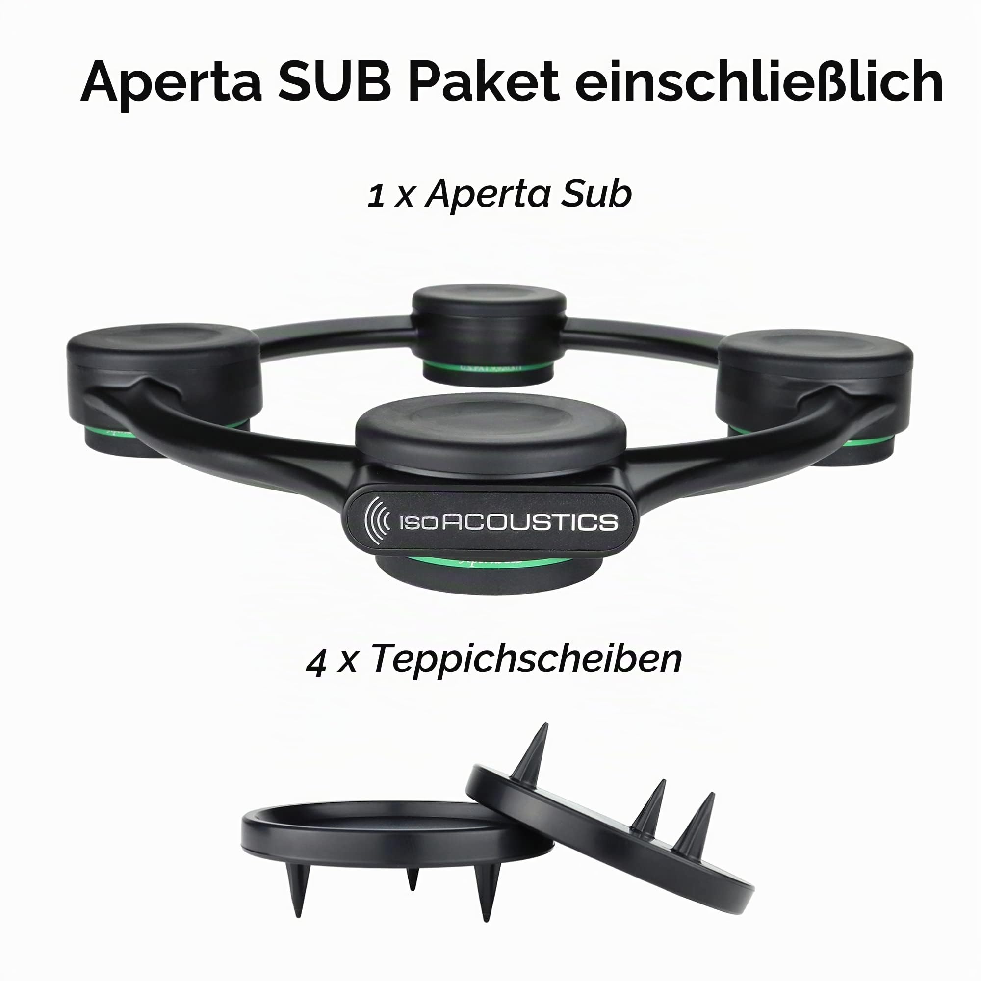 IsoAcoustics Subwoofer Isolation Stand: Aperta Sub (10.5" W x 11.5” D)