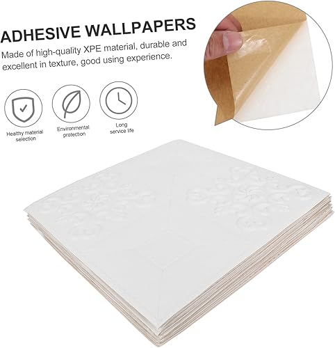 Miniatura 4 de 30 piezas de calcomanías de pared para decoración de pared, autoadhesivas, apliques, adornos de pared de espuma, calcomanías de pared de imitación