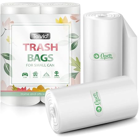 Sacchetti Spazzatura Trasparenti FORID Da 2,6 Galloni (10 Litri), 220 Pezzi, Resistenti, Per Cestino Ufficio/cucina/bagno - 3