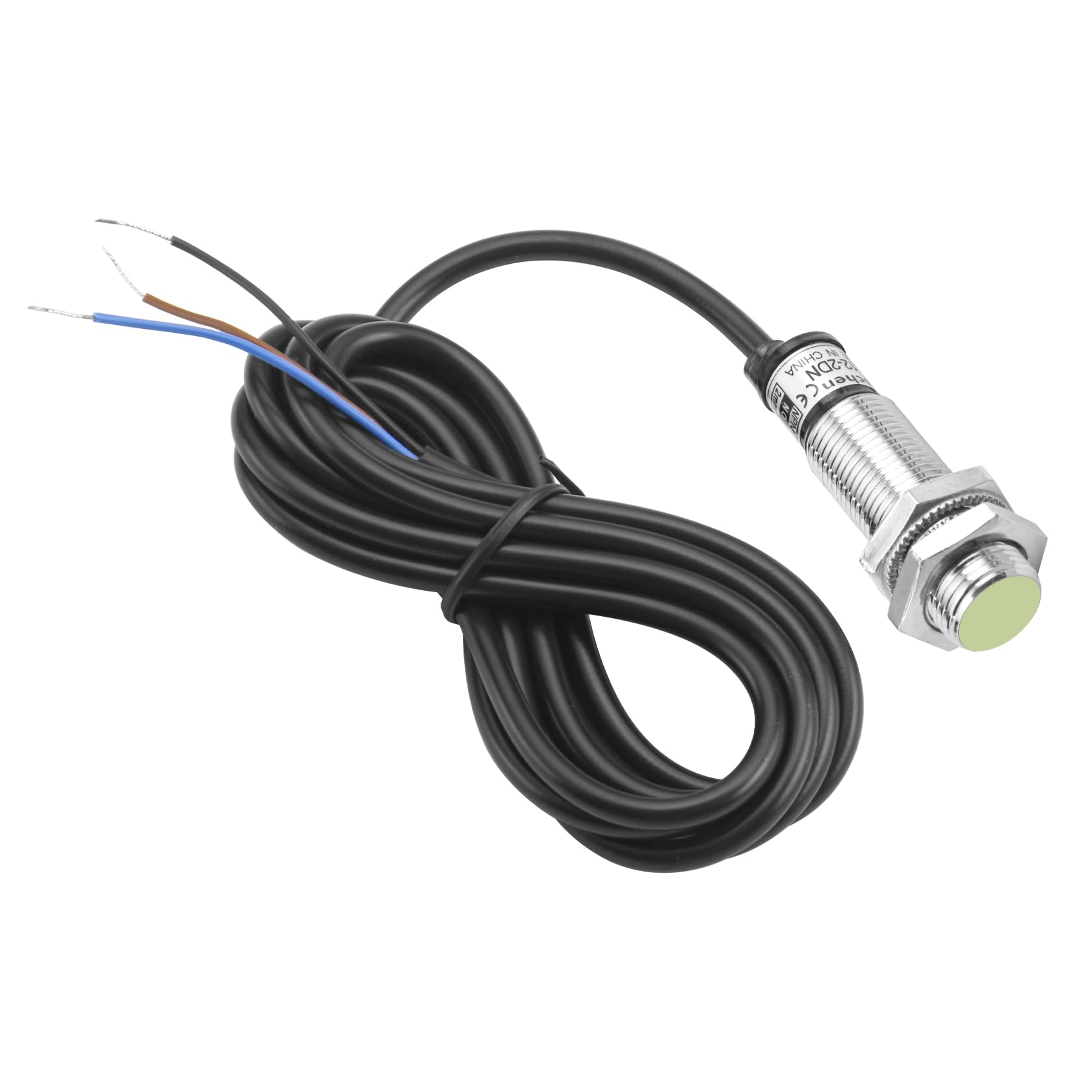 M12 Inductive Proximity Sensor Switch PR12-2DN Cylindrical Type Detector 2mm DC12-24V 3-Wire NPN NO(Normally Open) CE