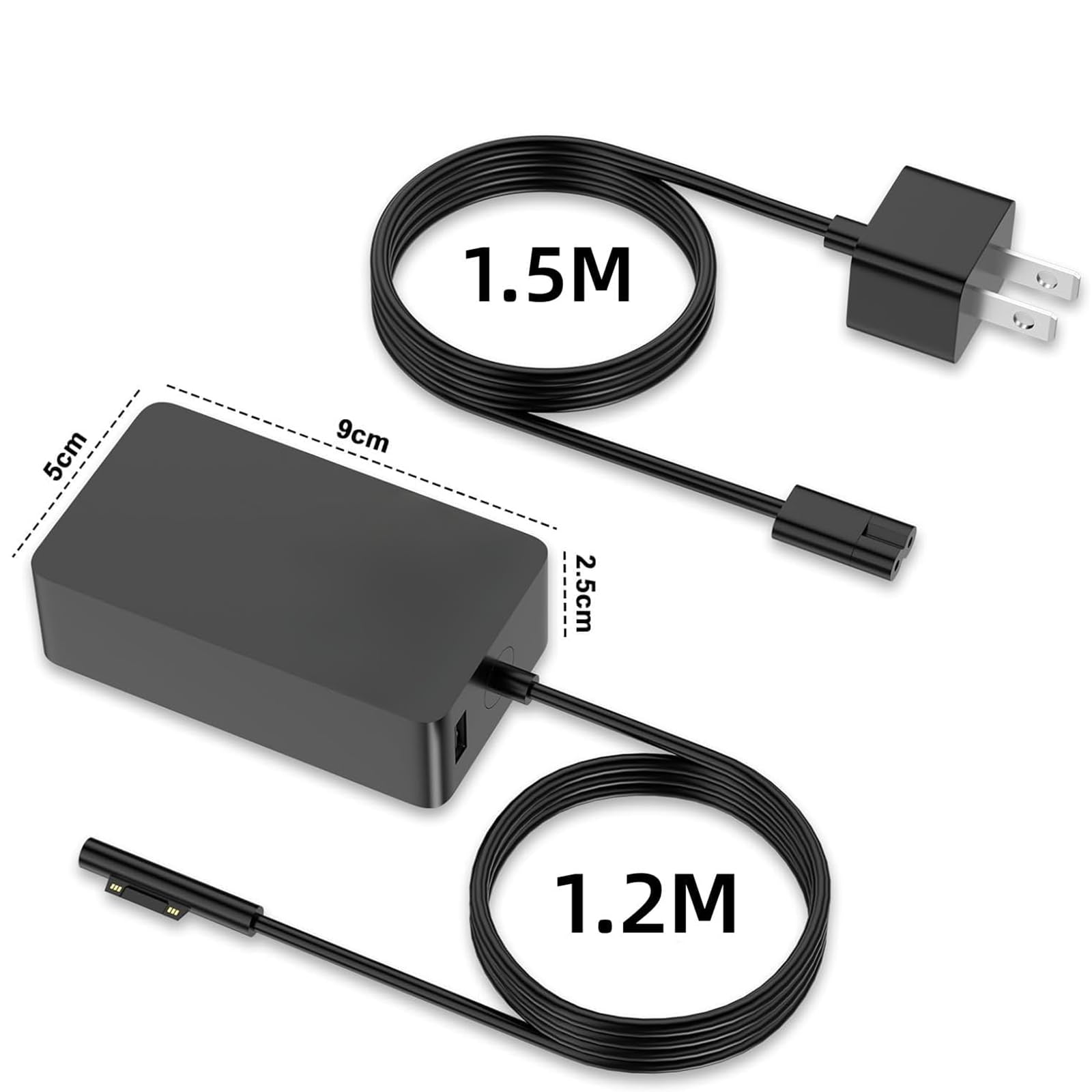 Amazon.co.jp: Surface Pro 充電器 USBポート付き 65W 汎用 AC