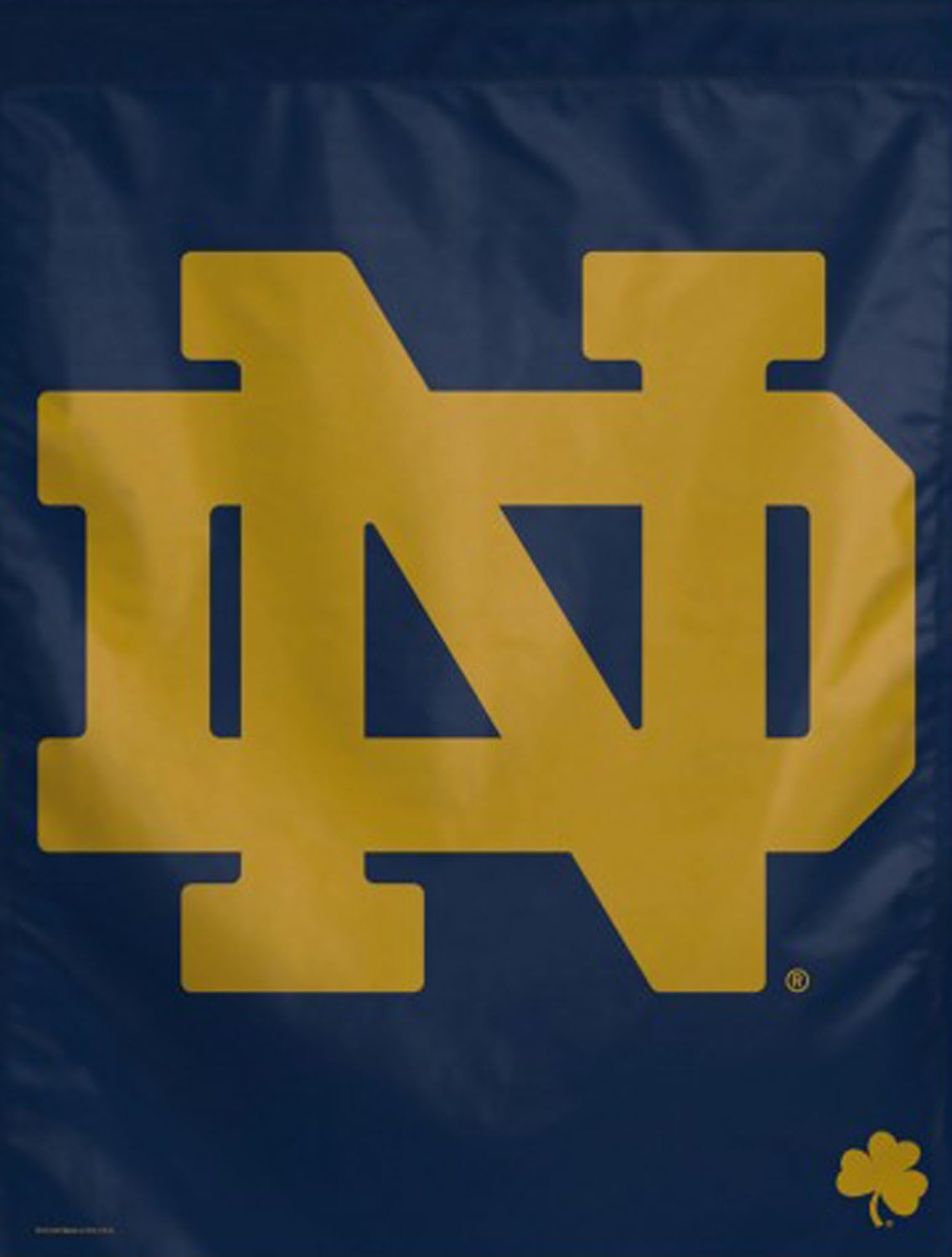 NCAA Notre Dame 20760014 Vertical Flag, Small, Black