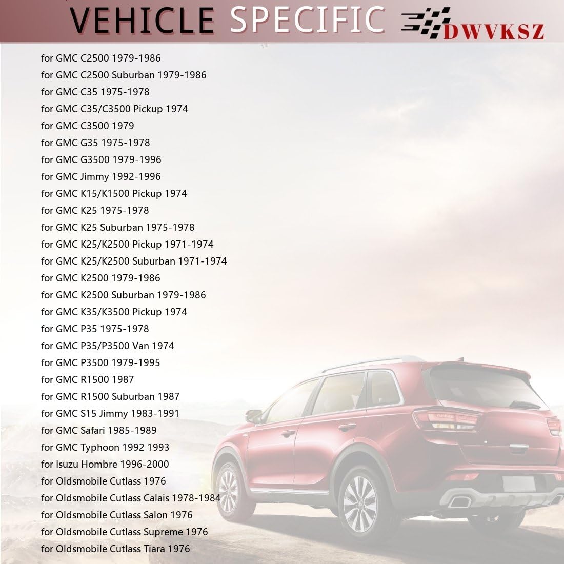 Front Outer Disc Brake Caliper Rubber Bushing Replacement 1PC Dwvksz for GMC C2500 5.7L 1979 1980 1981 1982 1983 1984 1985 1986, for C2500 7.4L 1979 1980 1981 1982 1983 1984 1985 1986