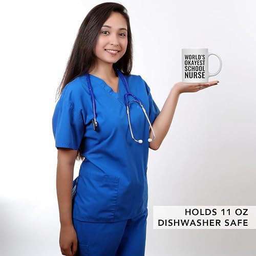 Miniatura 6 de Andaz Press Taza de café de 11 onzas, regalo de broma para profesores, enfermera escolar del mundo, paquete de 1, divertida taza de café ingeniosa,