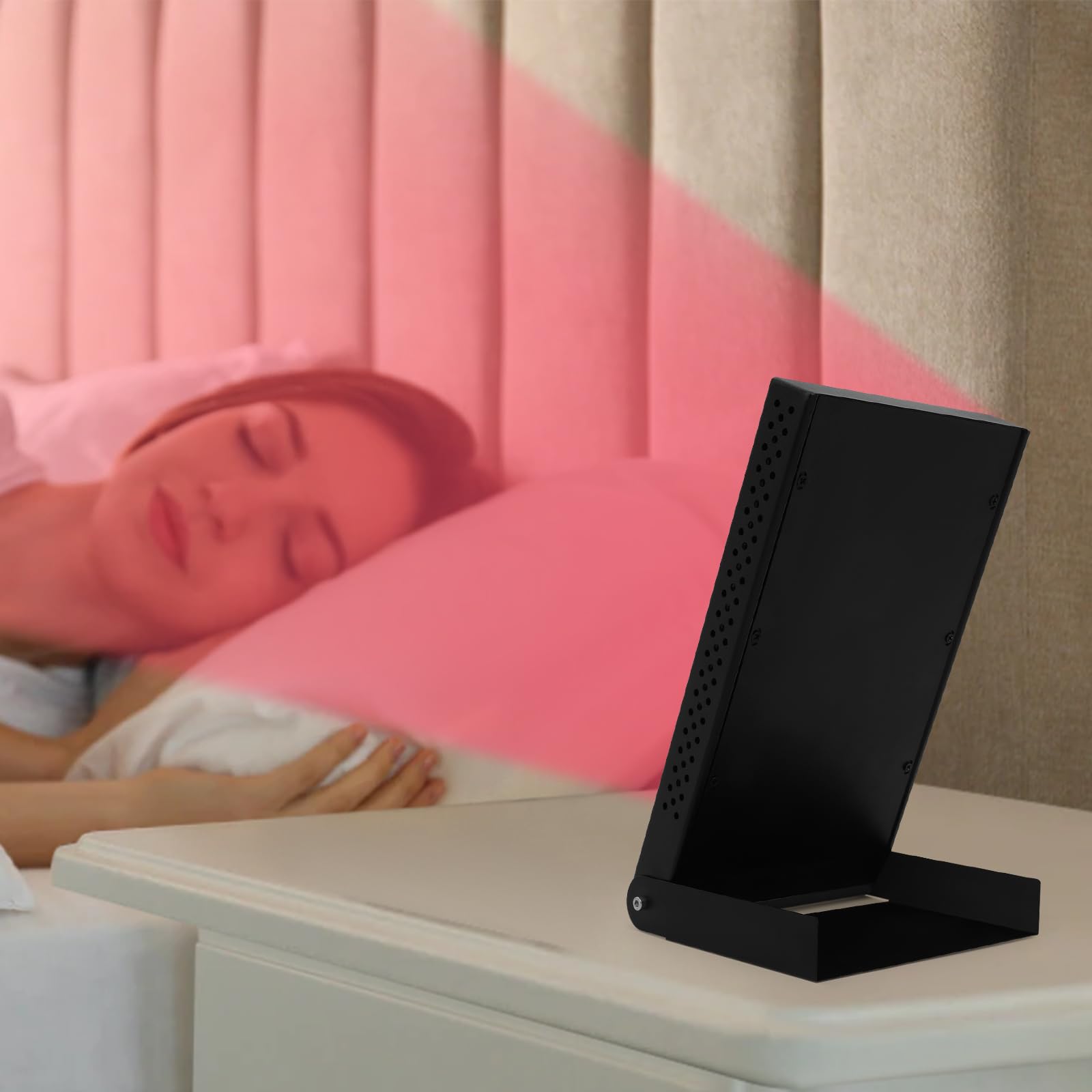 Lampy na podczerwień, czerwone światło ze stojakiem i okularami, 850 nm długość fali dalekiego światła podczerwonego, przenośna lampa 660 nm, czerwone światło do terapii, czerwone światło, panel do