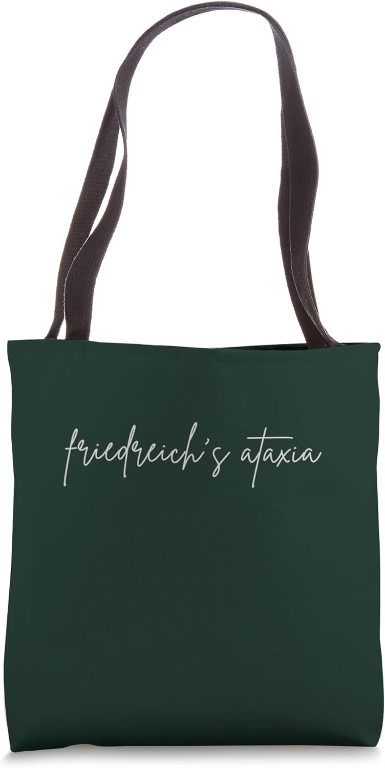 Dark green Cute #curefa friedreich’s ataxia FA Tote Bag