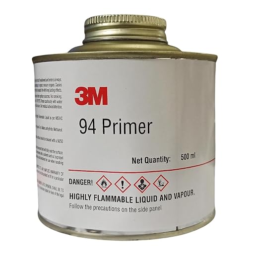 3M Tape Primer 94 1/2 Pint 8oz For Vinyl Di-Noc
