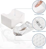 Vista 4 de ZOAN Almohada de rodilla para dormir de lado, almohada de rodilla de espuma viscoelástica, almohadas de piernas para dormir de lado para aliviar