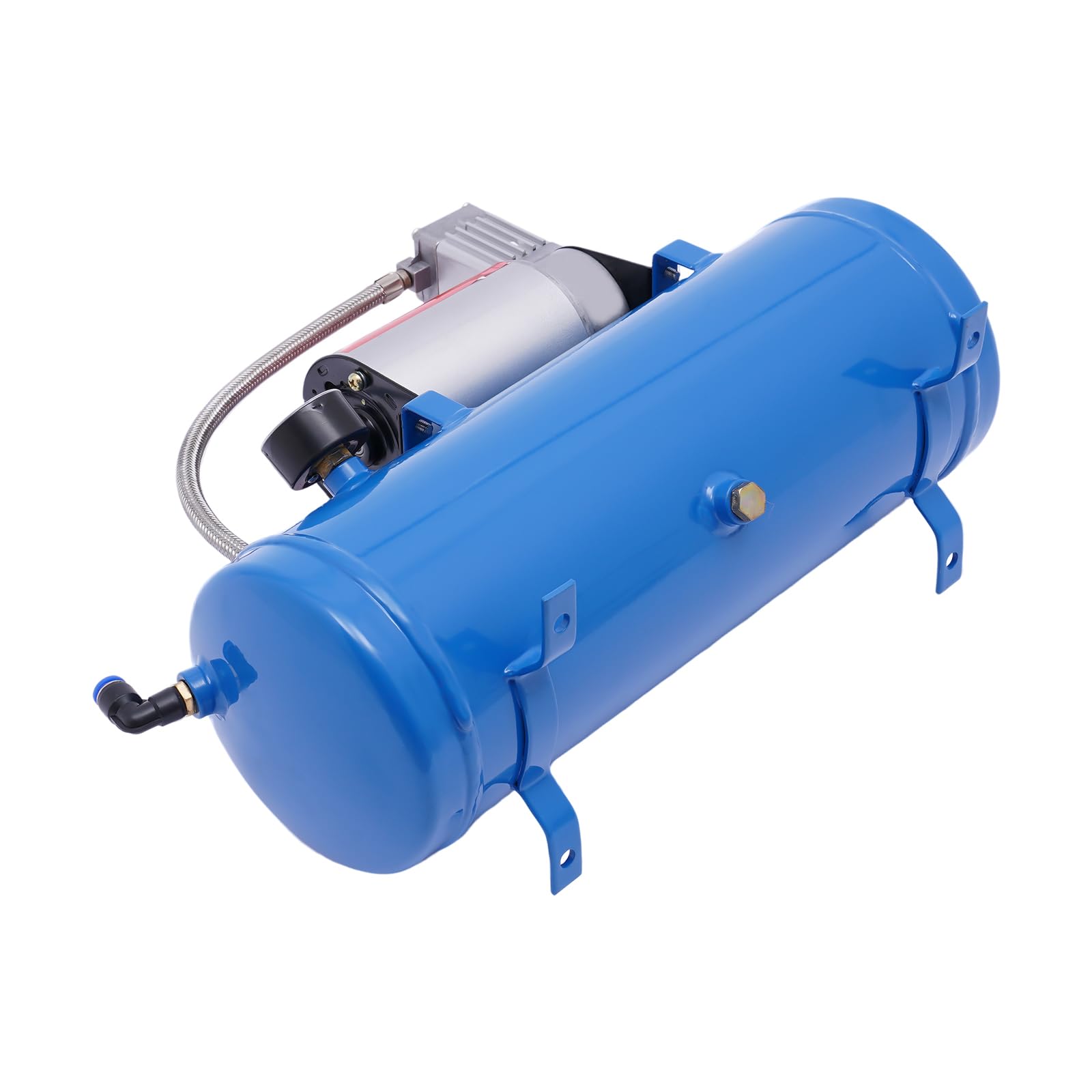 Compresor de aire de 12 V para coche, 100 psi, con depósito de 6 L, manguera de 3,8 m