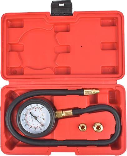 Kit de probador de presión de aceite, medidor de presión de aceite profesional, kit de prueba de diagnóstico del motor con adaptadores de manguera y