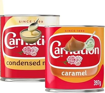 Crazee Deal Condensed Milk Bundle with Caramel and Sweetened Milk, 397g Each, 2 Pack