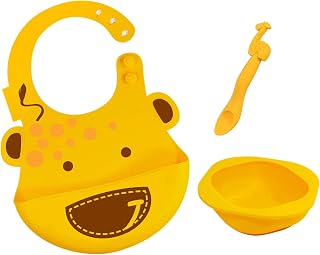 Kit De Alimentação Girafa, Marcus E Marcus, Amarelo, Pequeno, Pacote De 3