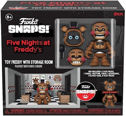 Funko Snaps! Playset Five Nights at Freddy's - Toy Freddy con sala de almacenamiento