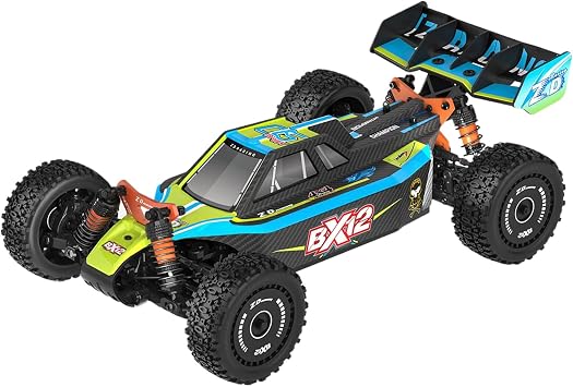ZD Racing BX-12 1/12th Scale Brushless Buggy 3S RC1/12 Racing Off-Ro Ad Car Natural Rubber Tire Skin Top Is More Stable, Blue