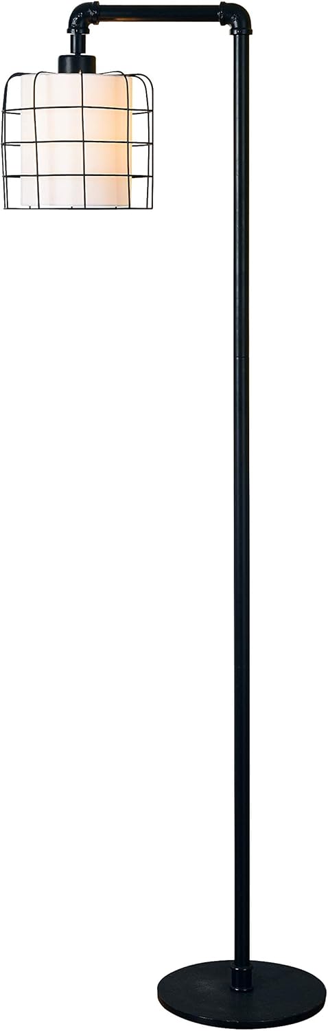 Exclusive Discount 60% Price Kenroy Home 32774BRZG Alcatraz Floor Lamps, 9 Inch Ext, Bronze Graphite Finish
