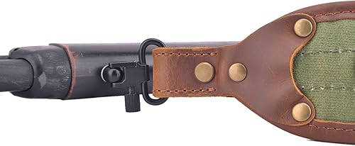 Miniatura 7 de Eslinga de cuero de la correa de hombro del rifle, caza de las correas de hombro del arma de la lona
