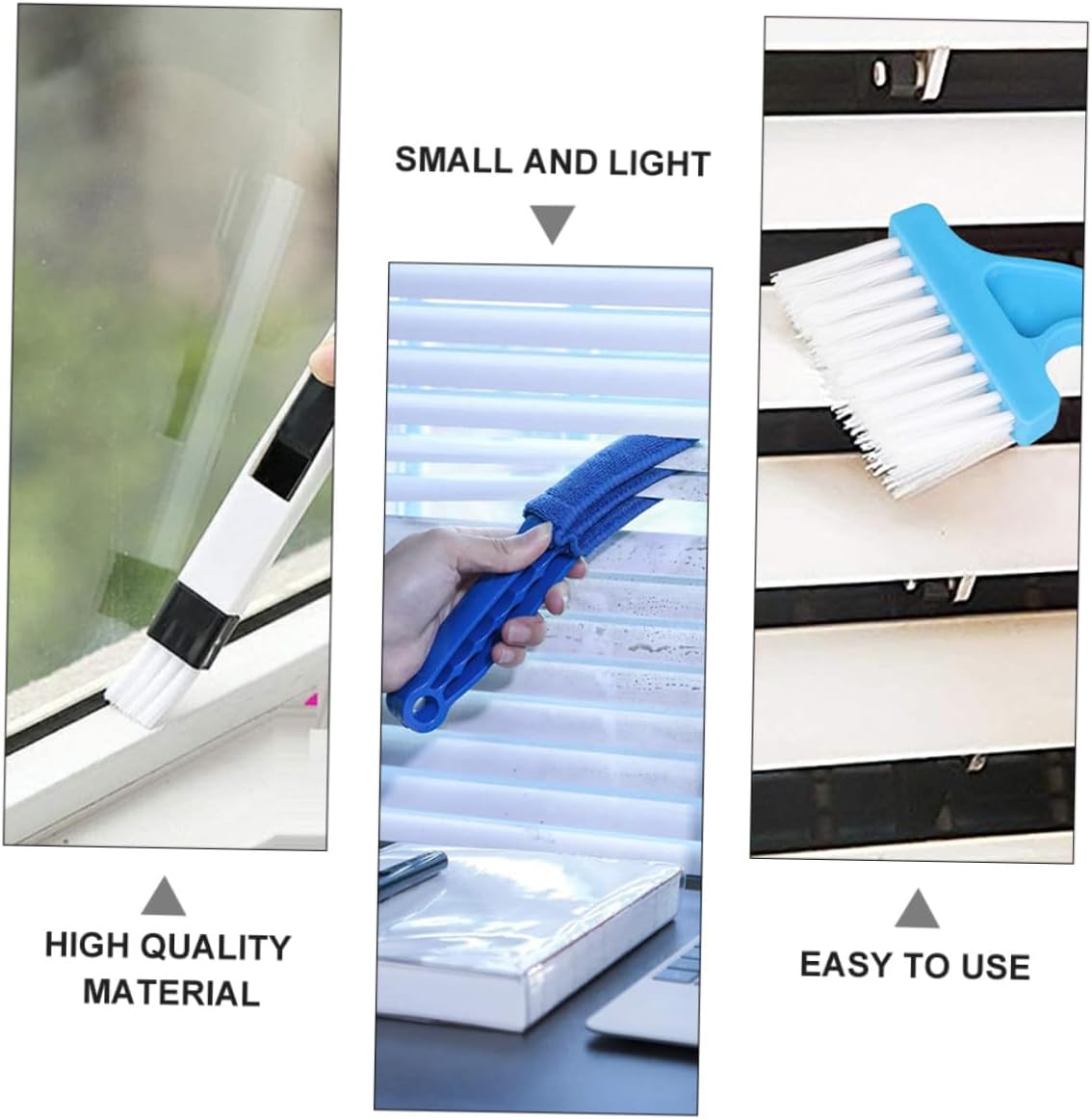 MAGICLULU 8pcs Window Groove Cleaning Brush Set with Handheld Corner Duster for Air Conditioner Fins, Sliding Door Tracks, and Household Surface Cleaning image 3