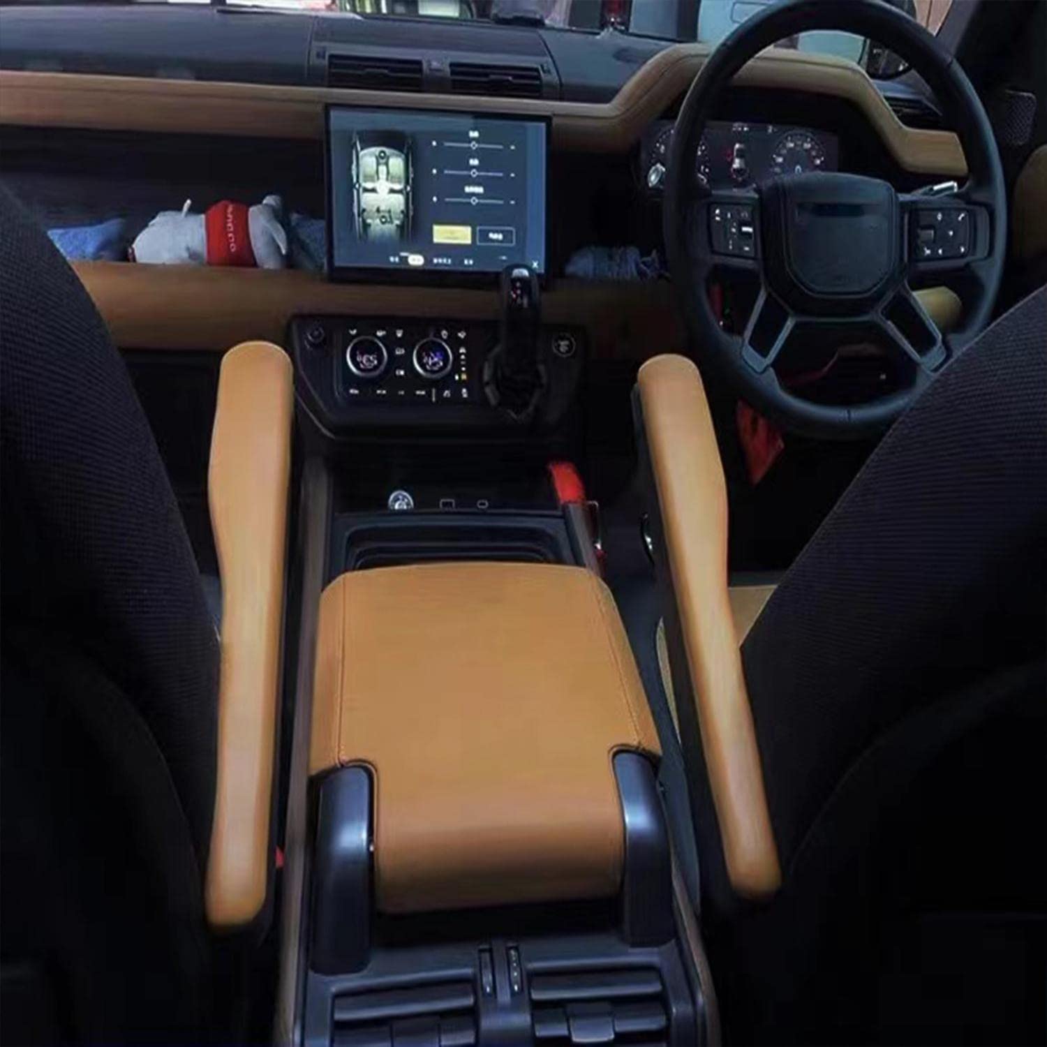 ランドローバー　ディフェンダー　センターコンソール　ウォールナット ランドローバー ディフェンダー センターコンソール ウォールナット