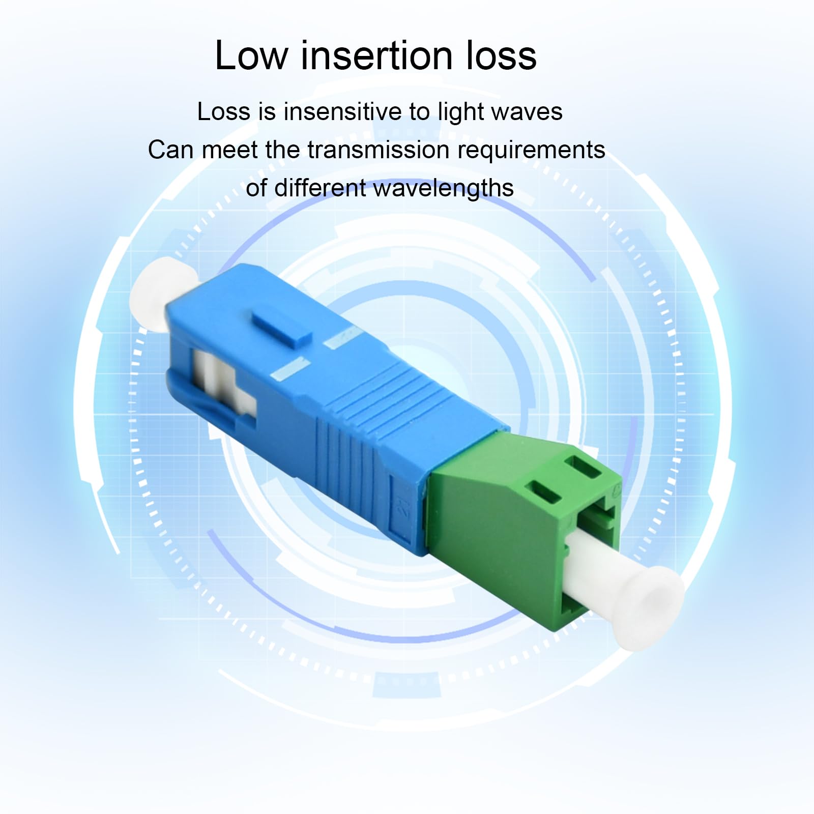 Glasfaser Adaptateur optique pour communications numériques LC femelle vers SC mâle bride hybride monomode 9/125 SM Connecteur adaptateur fibre optique