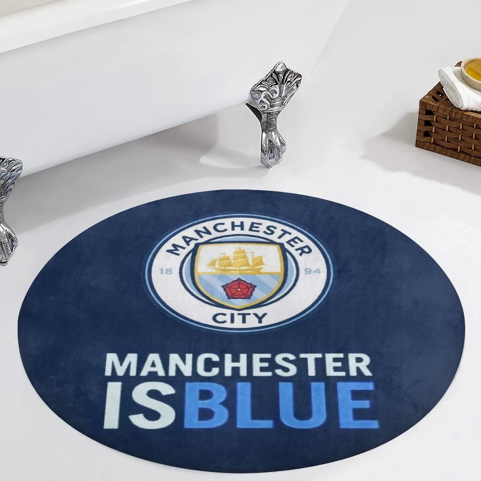 マンチェスターシティ　公式ラグマット Amazon | マンチェスター・シティFC ラグマット 60*60cm 丸型