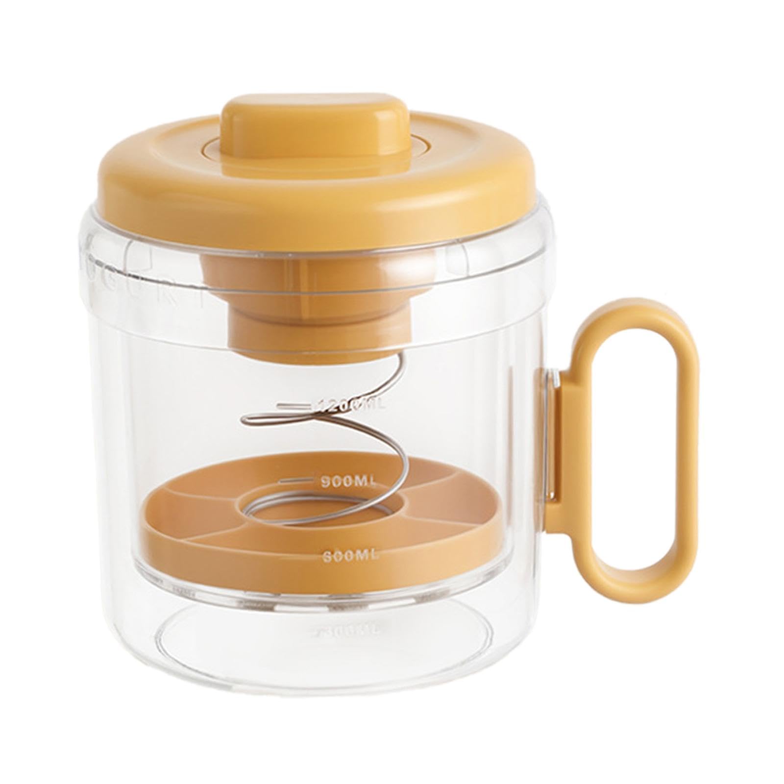 Yogurt Strainer with Lid Quick Yoghurt Maker for Fruit Juice Nut Milk Cheese Orange-image-46