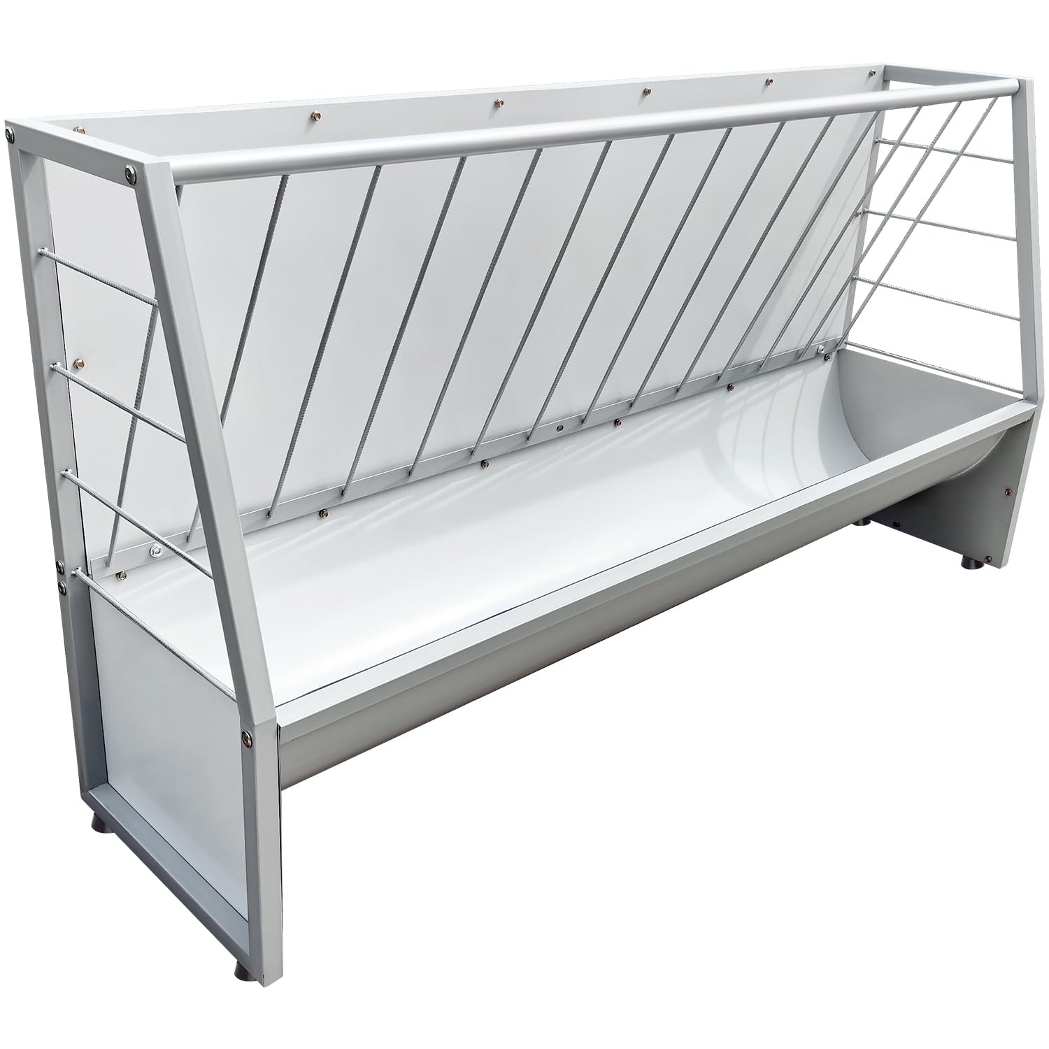 BUYYAH 5 Ft Pasture Hay Feeder