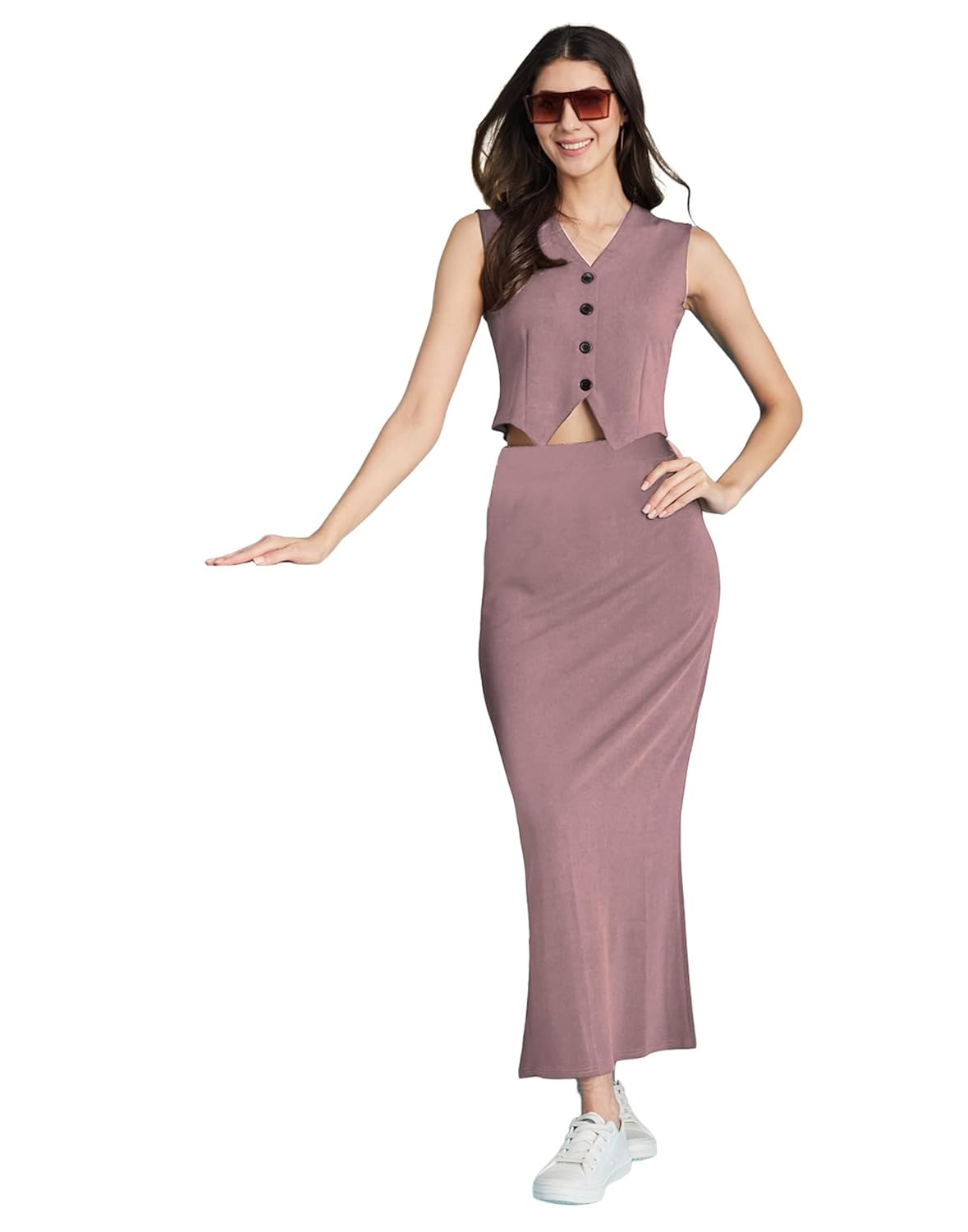 Selvia Women’s Tops and Skirt Co ord Set, Lycra Dress for Woman Stylish