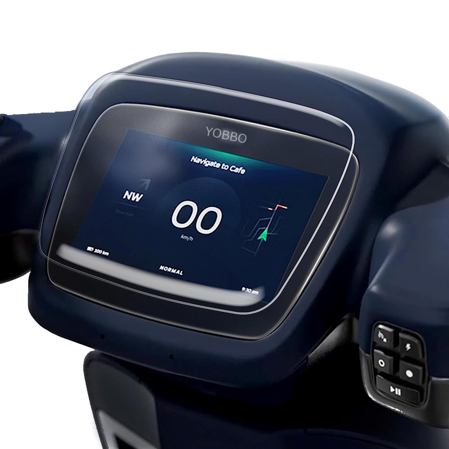 Yobbo EV Scooter Speedometer Display Screen Guard Anti Scratch Protector Ultra Clear Dashboard Instrument Cluster Nano Touchscreen Guards Full Coverage Glass Compatible With Screen Guard for Ola S1, Ola S1 Pro, Ola S1 Air Electric Bike (Transparent)