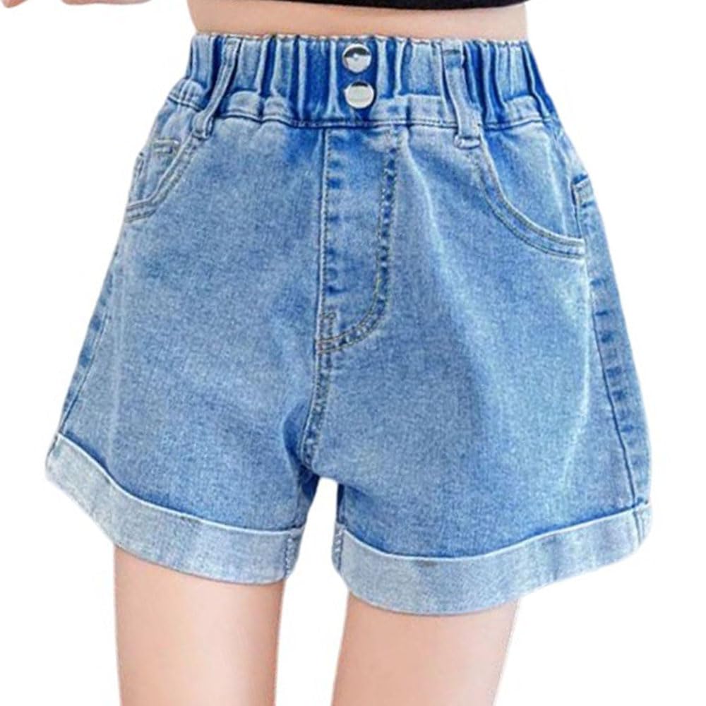 レディスランテイ半袖半ズボンショート丈可愛いサイズS程度NO8000 Amazon.co.jp: ショートパンツ 女の子 短パン デニムショートパンツ 夏