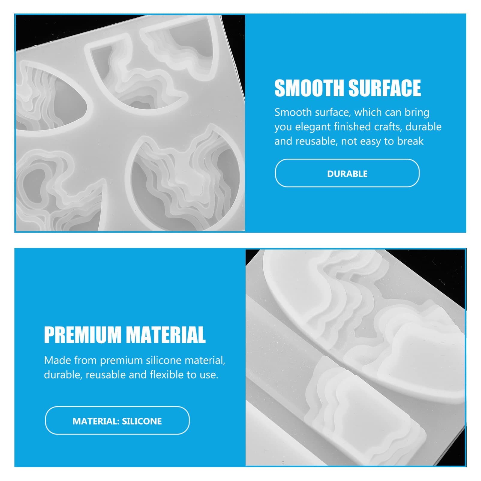 ARTIBETTER 3 Set Stampi Siliconper Creazione Mold Per Ciondoli E Fai Da Te Facile Da Sformare E Personalizzare Con Decorazioni Unichper Iniziare Per Artigiani Esperti 4 Pezzi * 3