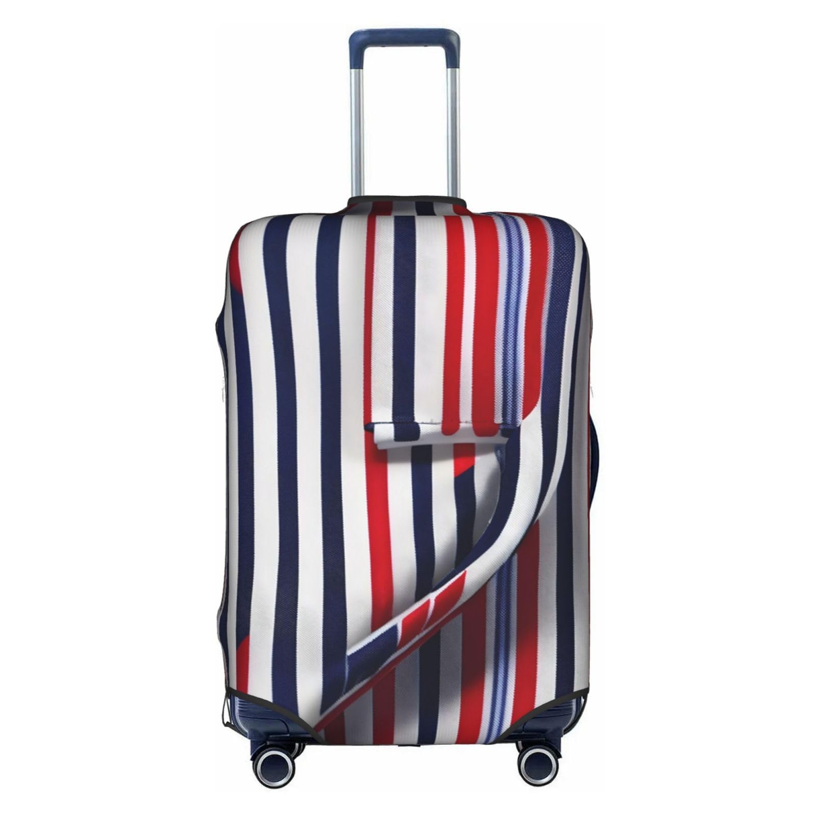Housse de protection grand format Large en polyester blanc à rayures - 8