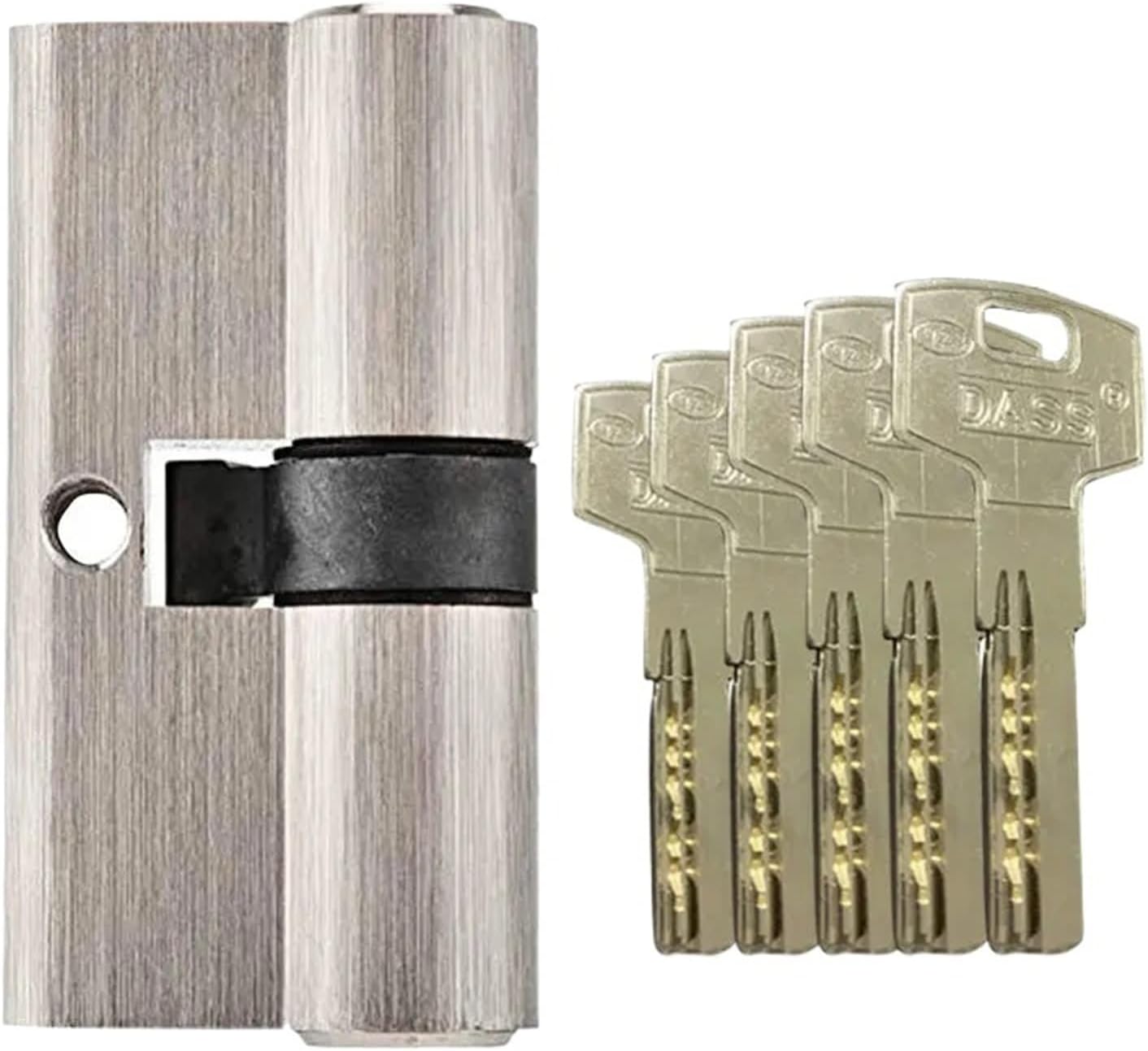 50-120mm Lock Cylinder Door Double Key Entrance Brass Lengthened Core Keys 1Pcs(80MMZ40AND40)
