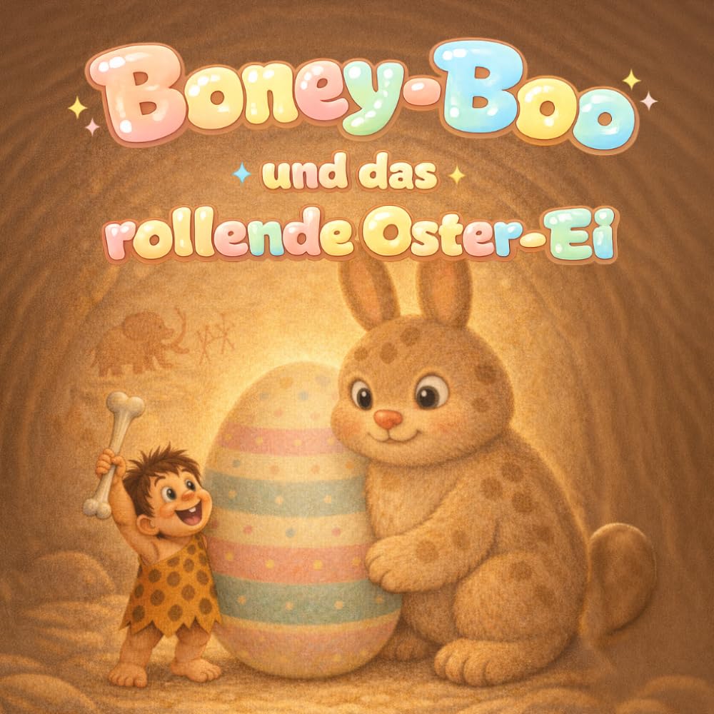 Boney-Boo und das rollende Oster-Ei: Lecken, rollen und öffnen. Ein erstes Mitmach-Bilderbuch mit Lautmalerei für Kinder von 2 bis 6 Jahren (Boney-Boo (Deutsche Edition))