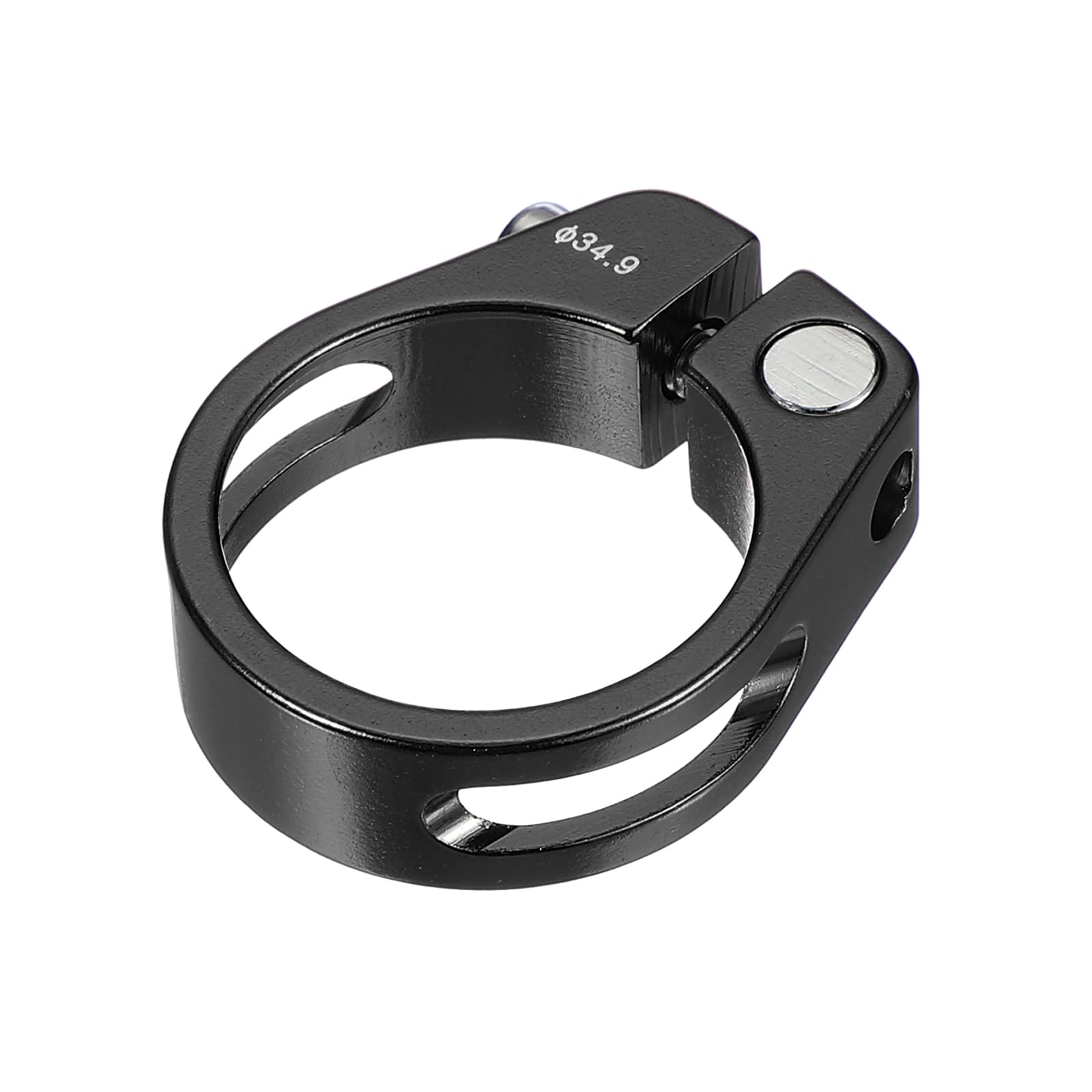 PATIKIL Aluminum Alloy Bike Seat Post Clamp, 34.9mm, Black