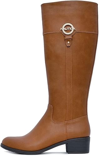 Miniatura 2 de Nautica Botas de equitación altas para mujer zapatos de vestir elegantes hasta la rodilla para otoño e invierno