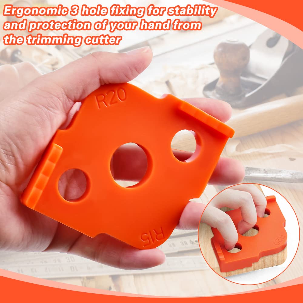 DAZZLEEX Lot De 4 Gabarits De Toupie à Rayon - Outils De